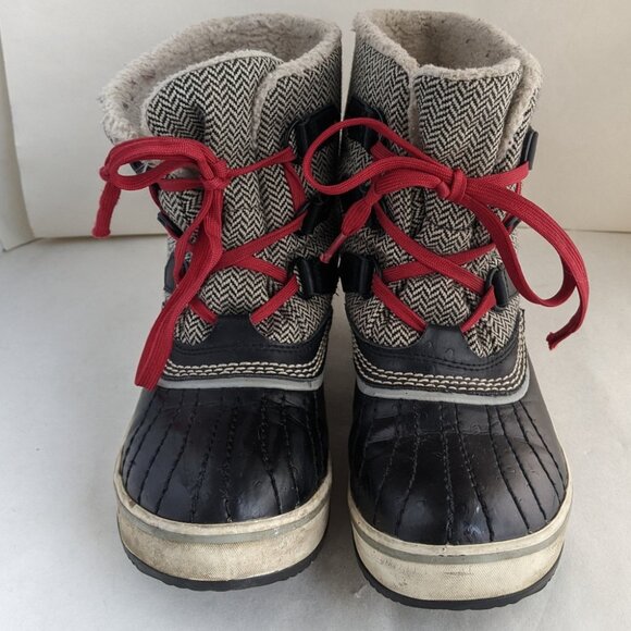 Sorel Tivoli Houndstooth Womens Insulated Waterproof Short Snow Winter Boot Sz 7 - Picture 4 of 7